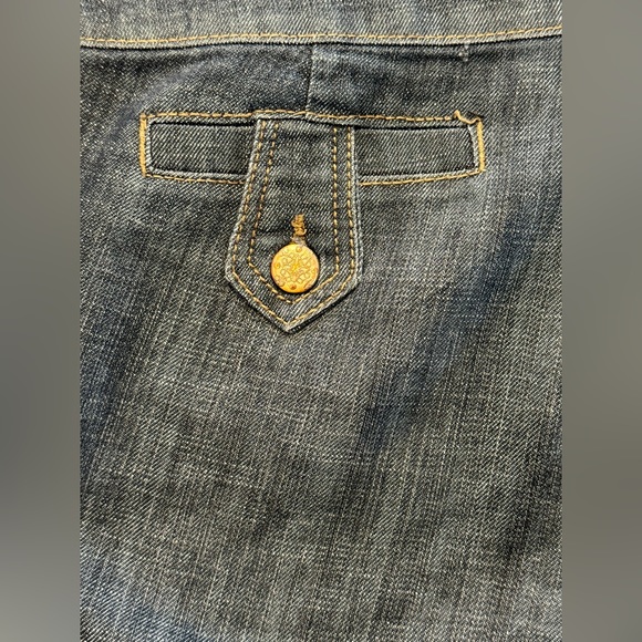 Cache Vintage 90s Wide Leg Denim Jeans High Waisted Wide Waistband Size … - Picture 9 of 12